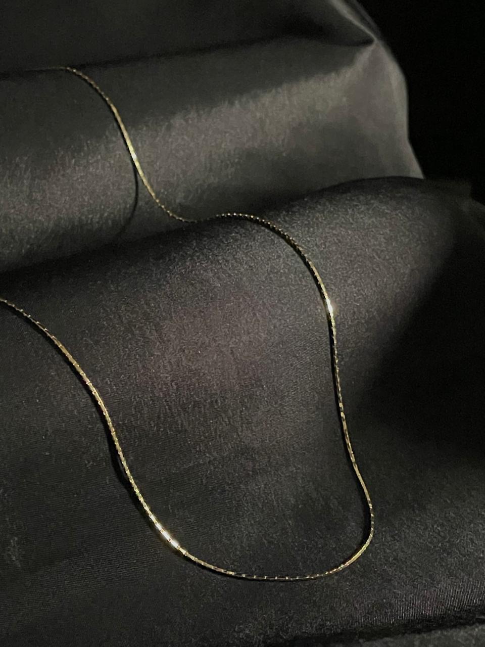 CADENA CORDON CUADRADO 1MM-45CM