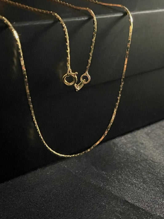 CADENA CORDON CUADRADO 1MM-45CM