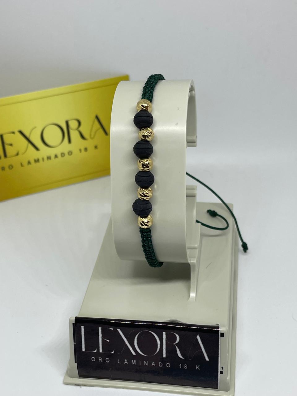PULSERA MACRAME EN BALINES DIAMANTADOS